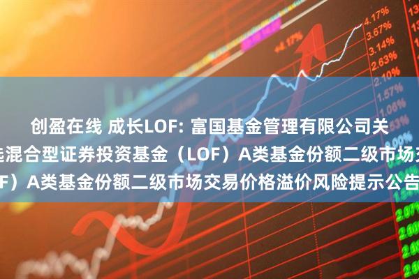 创盈在线 成长LOF: 富国基金管理有限公司关于富国新兴成长量化精选混合型证券投资基金（LOF）A类基金份额二级市场交易价格溢价风险提示公告