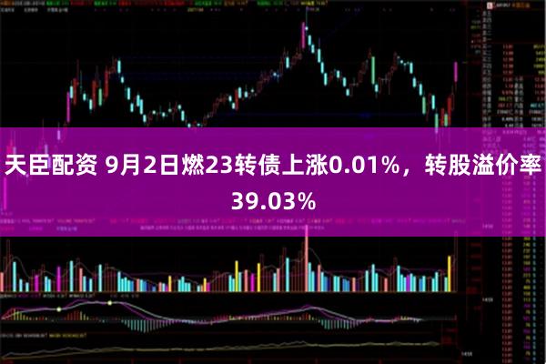 天臣配资 9月2日燃23转债上涨0.01%，转股溢价率39.03%